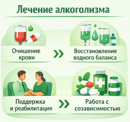 лечение алкоголизма в Омске этапы